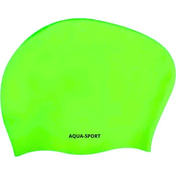 Plavecká čepice SILIKONOVÁ PLAVECKÁ ČEPICE NA DLOUHÉ VLASY DO BAZÉNU Aqua-Sport