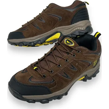 Pánské tenisky Sente Pánské hnědé nadměrné outdoorové tenisky se šněrováním Barva: Hnědá, Velikost: 41