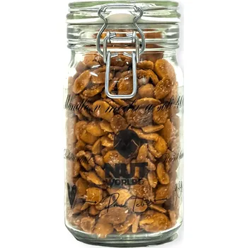 Nutworld.cz Mandle v medu a soli ve skle s patentním uzávěrem 400g