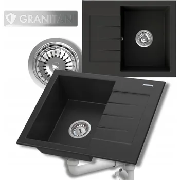 Granitový dřez Jednodřez granitový Granitan černý