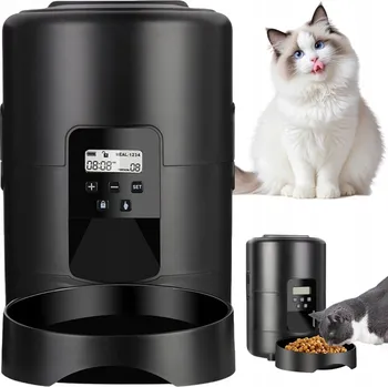 Miska pro psa AUTOMATICKÝ DÁVKOVAČ KRMIVA 2L 1-4 JÍDLA PORCE PRO ZVÍŘATA PSA A KOČKU