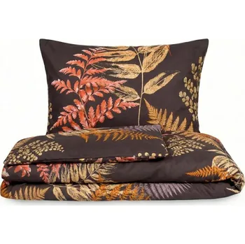 Povlečení Kvalitex Saténové povlečení LUXURY COLLECTION KAPRADÍ hnědé 1+2, 240x220, 70x90cm