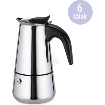 Kávovar Arise KPS-600 Moka kávovar nerezový, konvice, 6 šálků