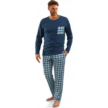Pánské pyžamo SESTO SENSO pánské bavlněné pyžamo 06 jeans XL