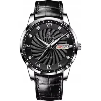 Hodinky Hodinky POEDAGAR King - Černá KP-35023