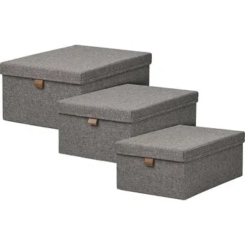 Úložný box Sada úložných boxů House Nordic Noto 3-pack 4401573 šedá 90X