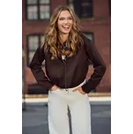 Nylonová bunda Monari 410368 čokoládová Velikost: 40