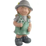 Dekorace holčička X6553 - 17.5 × 16.5 × 38 cm