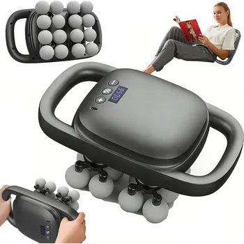 Masážní přístroj MASÁŽNÍ PŘÍSTROJ NA TĚLO 16 MASÁŽNÍCH HLAVIC PRO MASÁŽ ZAD, KRKU, ČERNÁ