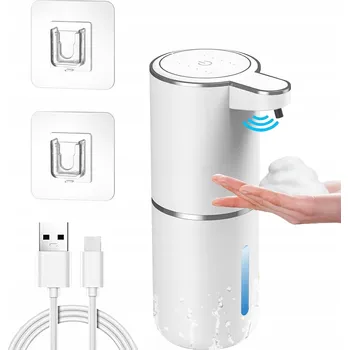 Dávkovač mýdla DÁVKOVAČ PĚNOVÉHO MÝDLA BEZDOTYKOVÝ AUTOMATICKÝ NA ZEĎ USB DÁVKOVAČ