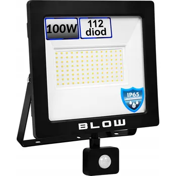 HALOGENOVÁ LAMPA LED REFLEKTOR BLOW 9000 lm 100W S POHYBOVÝM ČIDLEM PRACOVNÍ