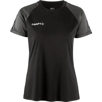 Dámské tričko Craft | Squad Go Contrast Jersey W black/granite S Tričko - dámské
