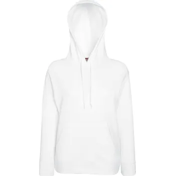 Dámská mikina F.O.L. | Lady-Fit Lightweight Hooded Sweat white L Mikina s kapucí (dámská)