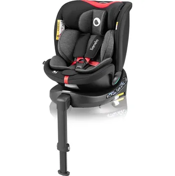 Autosedačka LIONELO Autosedačka Navy i-Size (40-150 cm) Black Red