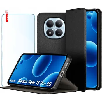 Pouzdro na mobilní telefon Flipové pouzdro KrainaGSM pro Xiaomi Redmi Note 15 Pro 5G černé