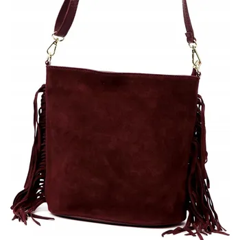 Kabelka Vera Pelle kabelka z pravé kůže červená