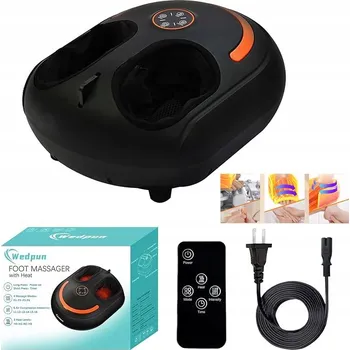 Masážní přístroj Masážní Přístroj na nohy oranžový 40 W s vyhříváním a shiatsu, napájení ze sítě