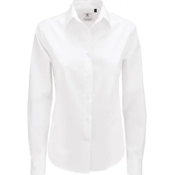 Dámská halenka B&C | Smart LSL /women white 4XL Halenka