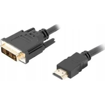 Datový kabel Kabel Lanberg CA-HDDV-10CC-0005-BK 0,5m černý