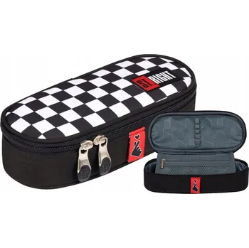 Penál Školní penál pouzdro ST.RIGHT kostkovaný šachovnicový vzor, K-POP CHAIN PC1