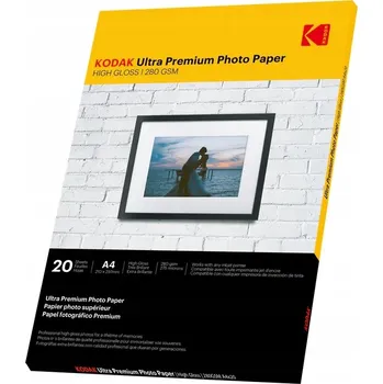 Fotopapír Fotografický papír Kodak lesklý A4 280 g/m2 20 ks