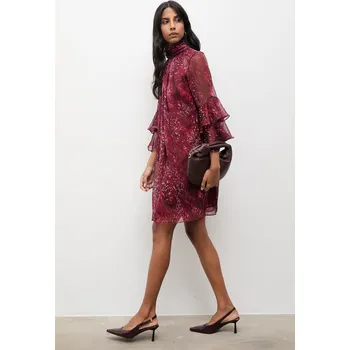 Dámské šaty Šaty Answear.LAB 57888.tok burgundské 83X, vel. XL