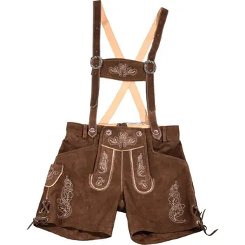 Dámské kalhoty Leather Trousers short/women XS Kalhoty - dámské dark brown