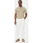 BOSS Kalhoty z materiálu Kaito1_T 50487754 Bílá Slim Fit 56