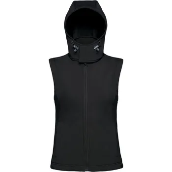 Dámská vesta B&C | Hooded Softshell Gilet /women black Vesta (softshellová) - dámská L