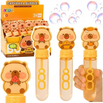 Bublifuk Mýdlové Bubliny Kapybara 3 Otvory na Bubliny 35 ml Mix