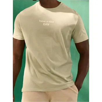 Sinsay - Tričko s krátkým rukávem - zelená - 9339I-07X - 9339I-07X-XS