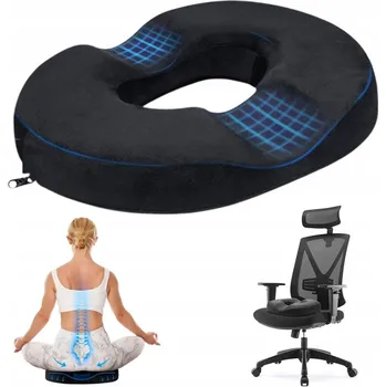 Polštář ORTOPEDICKÝ POLŠTÁŘ PRO SEDĚNÍ PROFILOVANÝ PAMĚŤOVÝ NA ŽIDLI KŘESLO VELKÝ