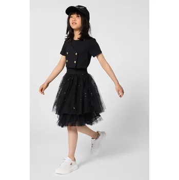 Dámské šaty Dívčí šaty Karl Lagerfeld Z31142.156 černá 99X, vel. 156