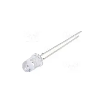 Dioda LED 5mm červená 1120÷1560mcd 30° 10÷15mA 12V Čelo vypouklé