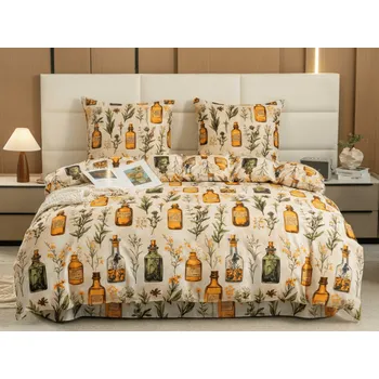 Povlečení Povlečení z mikrovlákna APOTHECARY krémové Rozměr povlečení: 70 x 90 cm | 140 x 200 cm, 140x200 / 70x90 cm, 140x220 / 70x90 cm, 200x220 + 2 polštáře 70x90 cm