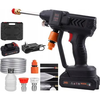 Vysokotlaký čistič AKUMULÁTOROVÁ TLAKOVÁ MYČKA 30 BAR + KUFŘÍK + AKU BEZDRÁTOVÁ MYČKA