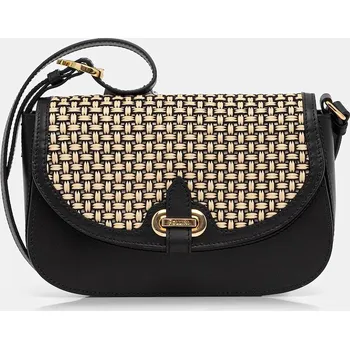 Kabelka Kožená kabelka Pollini PC4435PP1OQG1 černá 99X, vel. ONE SIZE