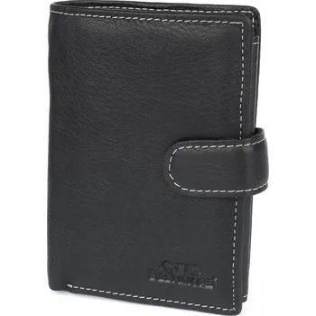 Peněženka Pánská kožená peněženka velká svislá se zapínáním Beltimore černá RFiD premium