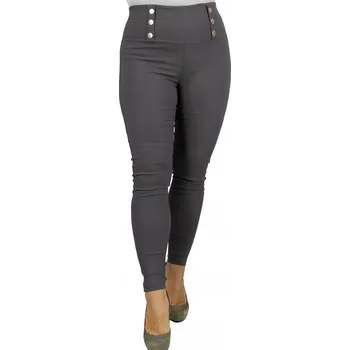 Dámské legíny Dámské legíny úzkého střihu s knoflíky – vysoký pas, elegantní S/M