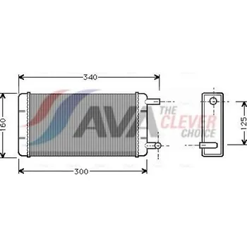 Výměník tepla Výměník tepla, vnitřní vytápění AVA COOLING SYSTEMS MS6108