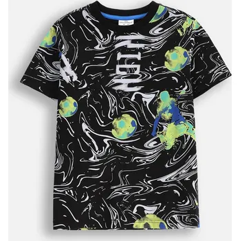 Chlapecké tričko Chlapecké tričko černé, s krátkým rukávem, velikost 128 Coccodrillo WC5