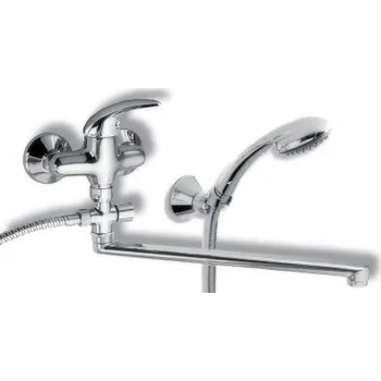 Vodovodní baterie Nástěnná vanová baterie NOVASERVIS stříbrná