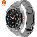 Fixed Titanový řemínek Titanium Strap pro smartwatch Samsung Galaxy Watch ultra, přírodní titan