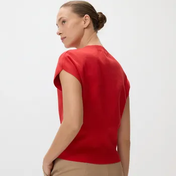 Dámská halenka Reserved - Halenka se stojáčkem - červená - 907IP-33X - 907IP-33X-XXL