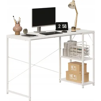 Psací stůl Obdélníkový psací stůl Rebiko 120 x 48 x 75 cm bílý