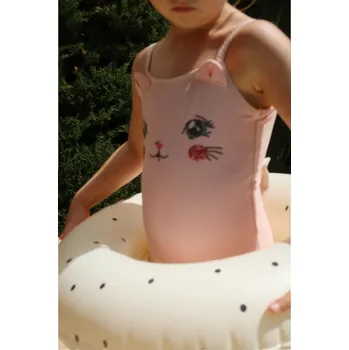 Dámské plavky Jednodílné dětské plavky Konges Sløjd KITTY SWIMSUIT GRS KS104922.PPY2 růžová 30X, vel. 86
