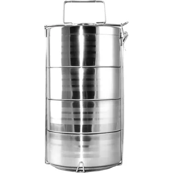 Jídlonosič Perfect Home PerfectHome 15703 4-dílný jídlonosič nerezový 4x1050ml, stříbrný