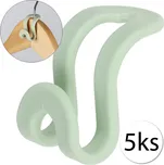 HomePRO AG17F Háčky na ramínka, zelená, 5ks