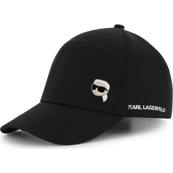 Kšiltovka Dětská bavlněná kšiltovka Karl Lagerfeld Z31217.58 černá 99X, vel. 58