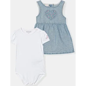 Kojenecká souprava Dětská bavlněná souprava Guess 2-pack A6RG11.K6YW0.PPY2 bílá 00X, vel. 68-76